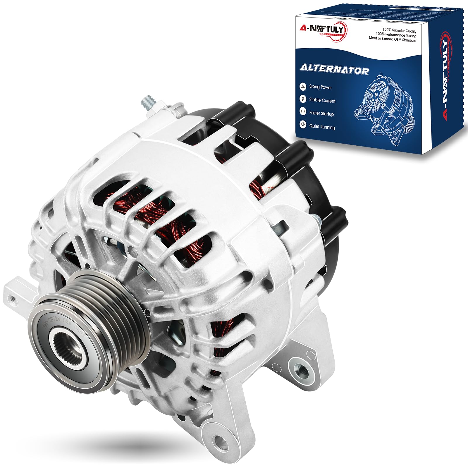 Alternator Replacement for 2014-2019 Chevy Silverado 1500 2500 3500 Suburban Tahoe GMC Sierra Yukon XL Cadillac Escalade, 4.3L 5.3L 6.0L 6.2L 6.6L, 150A, High Output Alternator 84143542-image-8