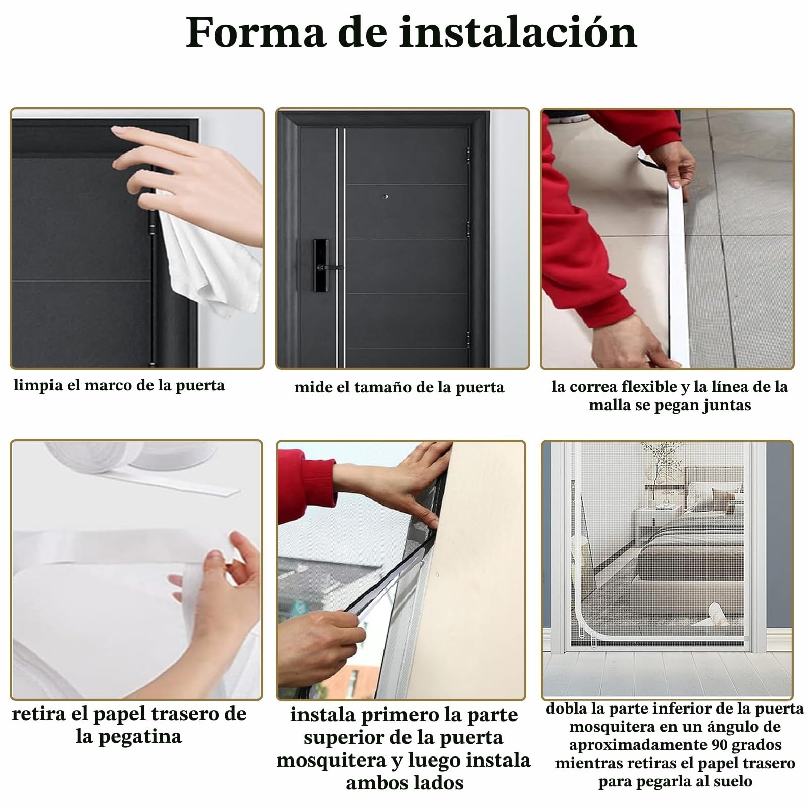 Puerta mosquitera para Gatos, iFCOW Puerta mosquitera a Prueba de rasguños para Gato con Cremallera Evita Que los Cachorros Gatos salgan Corriendo de la Cocina del Dormitorio de la casa