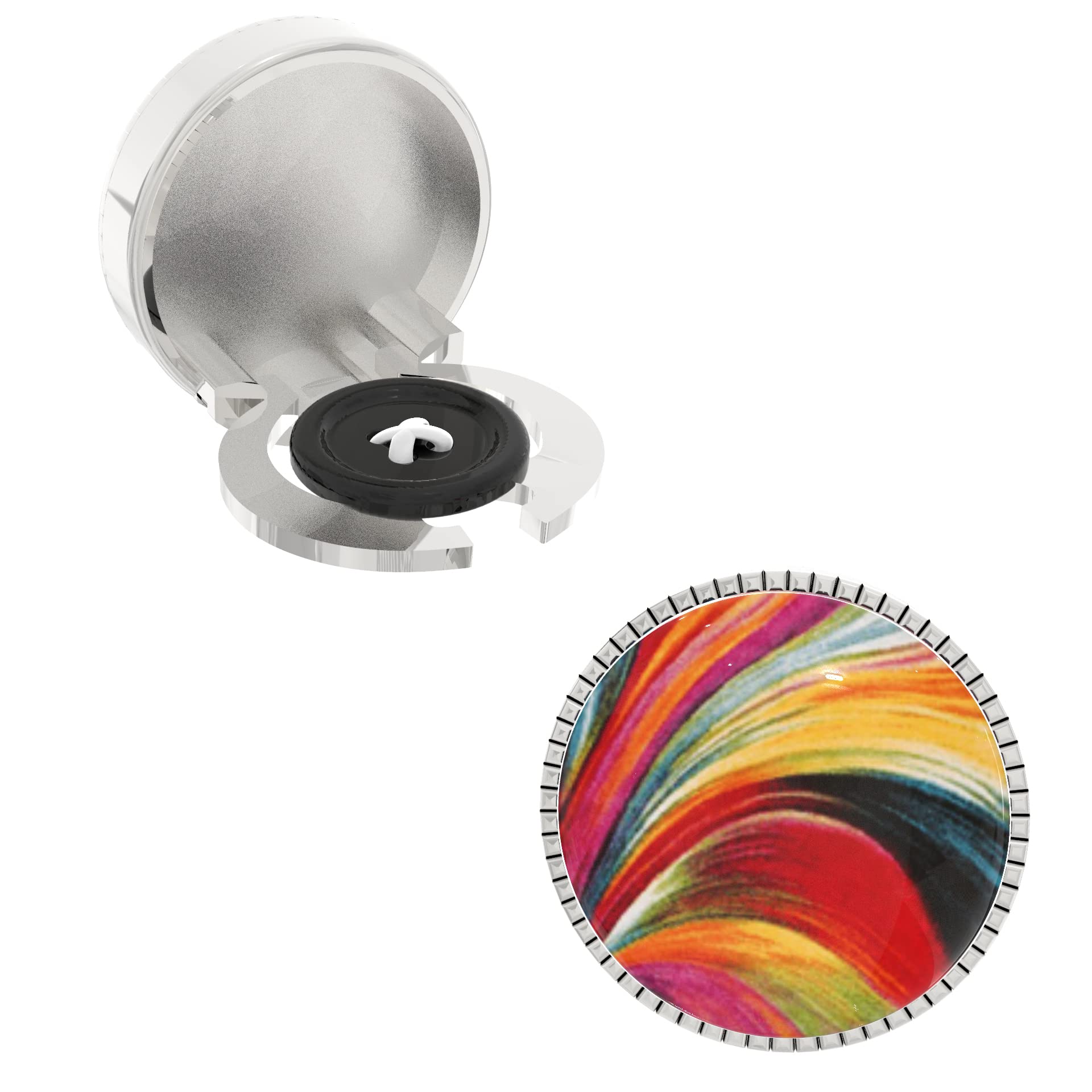 the smart buttons – Snap-on Shirt Button Cover Cufflinks Set for Men - Colourful Style-picture-11