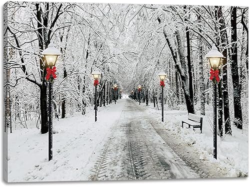 Miniatura 46 de alottagifts Cardinals Birdhouse - Lienzo decorativo iluminado para pared, 16 x 12 pulgadas con temporizador, diseño de lienzo LED para pared, obra