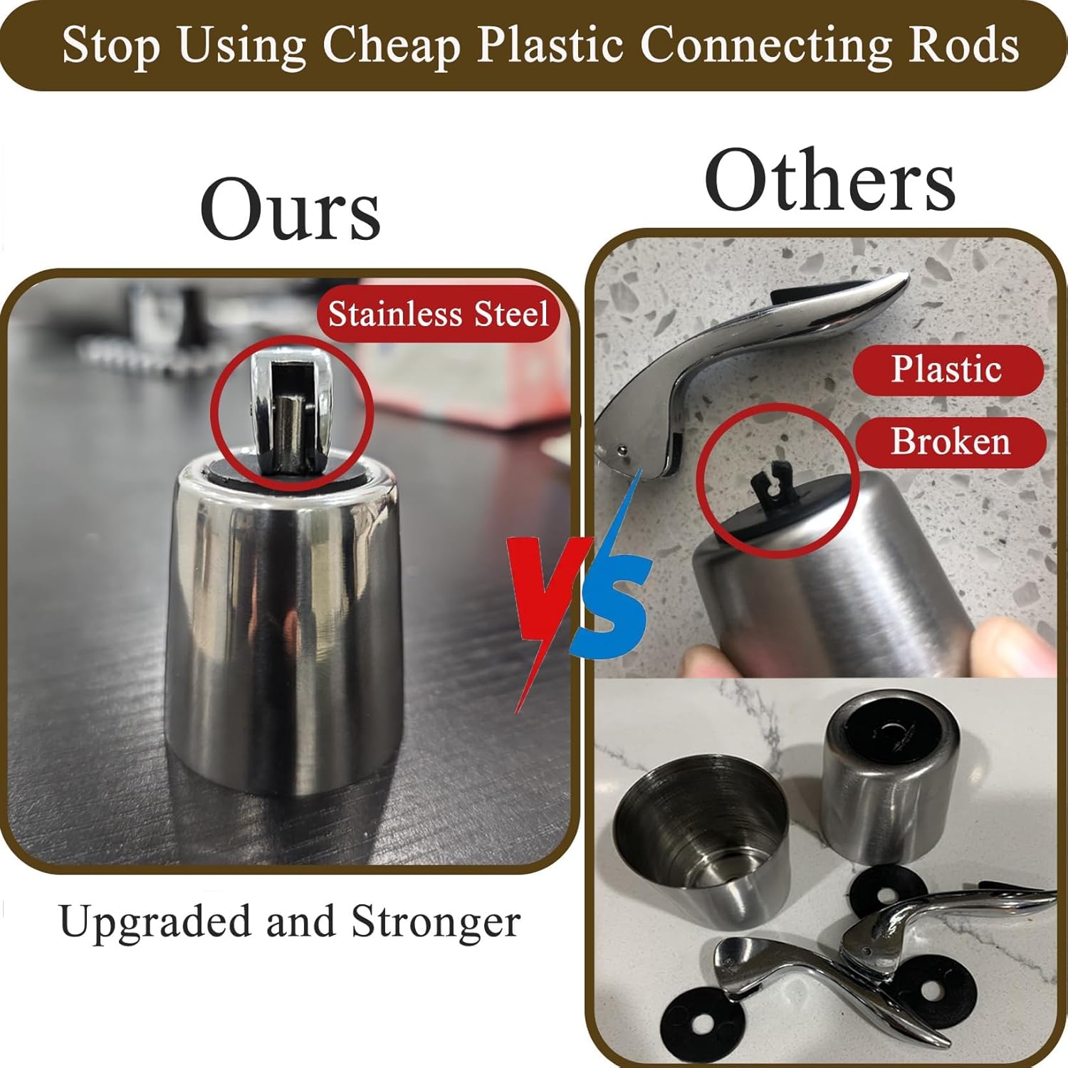 Pafusen Wine Stoppers Set of 4, Stainless Steel Wine Bottle Stopper with Silicone Seal, Reusable Wine Freshness Keep, Wine Saver Wine Bottle Sealer Stopper, Wine Accessories Gift (4 Pack, Silver)