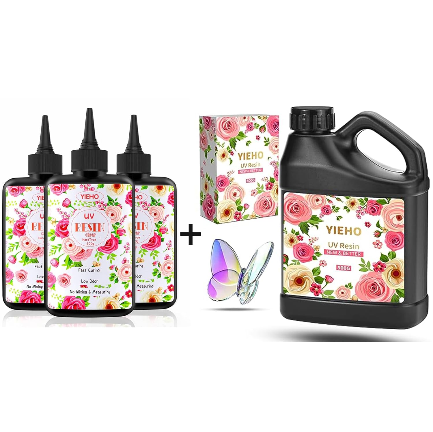UV Resin Crystal Clear Epoxy Resin UV 300g + 500g