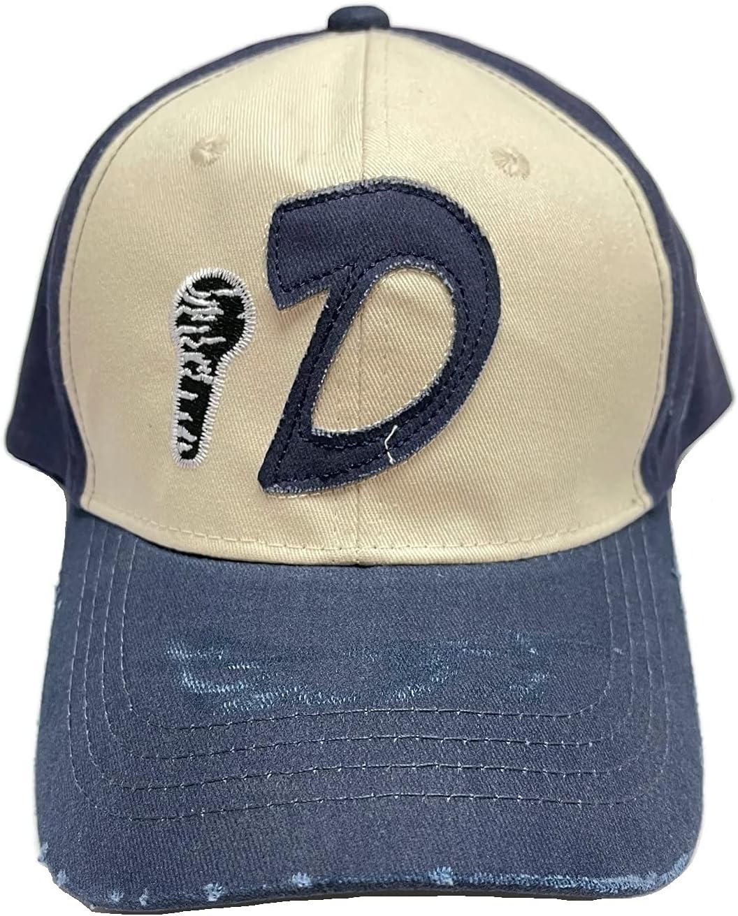 Clementine D Trucker Cap Weathered Baseball Aged Cap Hat Headgear Walking Dead Blue