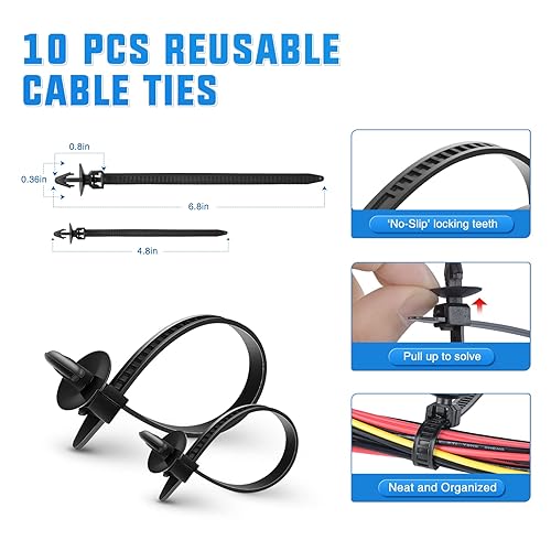 Miniatura 5 de Yesker 680Pcs Car Bumper Retainer Clips GM Door Panel Clips Push Fender Rivets Expansion Screws Replacement Kit Auto Fasteners Assortment with