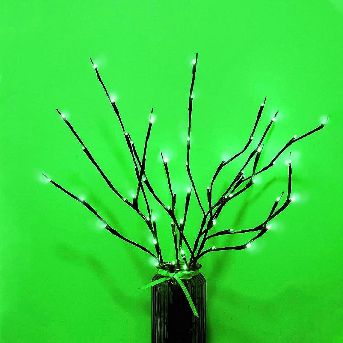 MENCH Branch Lights,3 Pcs Twig Light USB&Battery Powered 8 Flashing Modes by