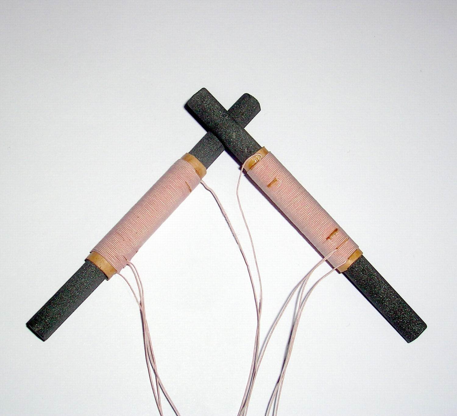 2pcs Manganese Zinc Ferrite Radio Crystal Radio Coil Form 350UH ~ 485UH 8mmX100mm FerrIte Antenna