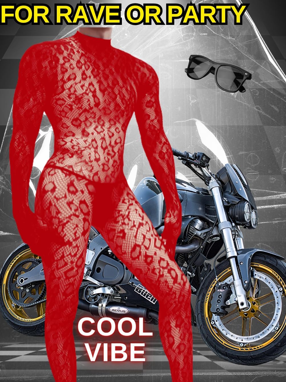 Rave Outfits For Men, Festival Party Clubwear, Leopard One Piece Full Lace Jumpsuit, Sexy Lingerie Costume Bodysuit - Image 4