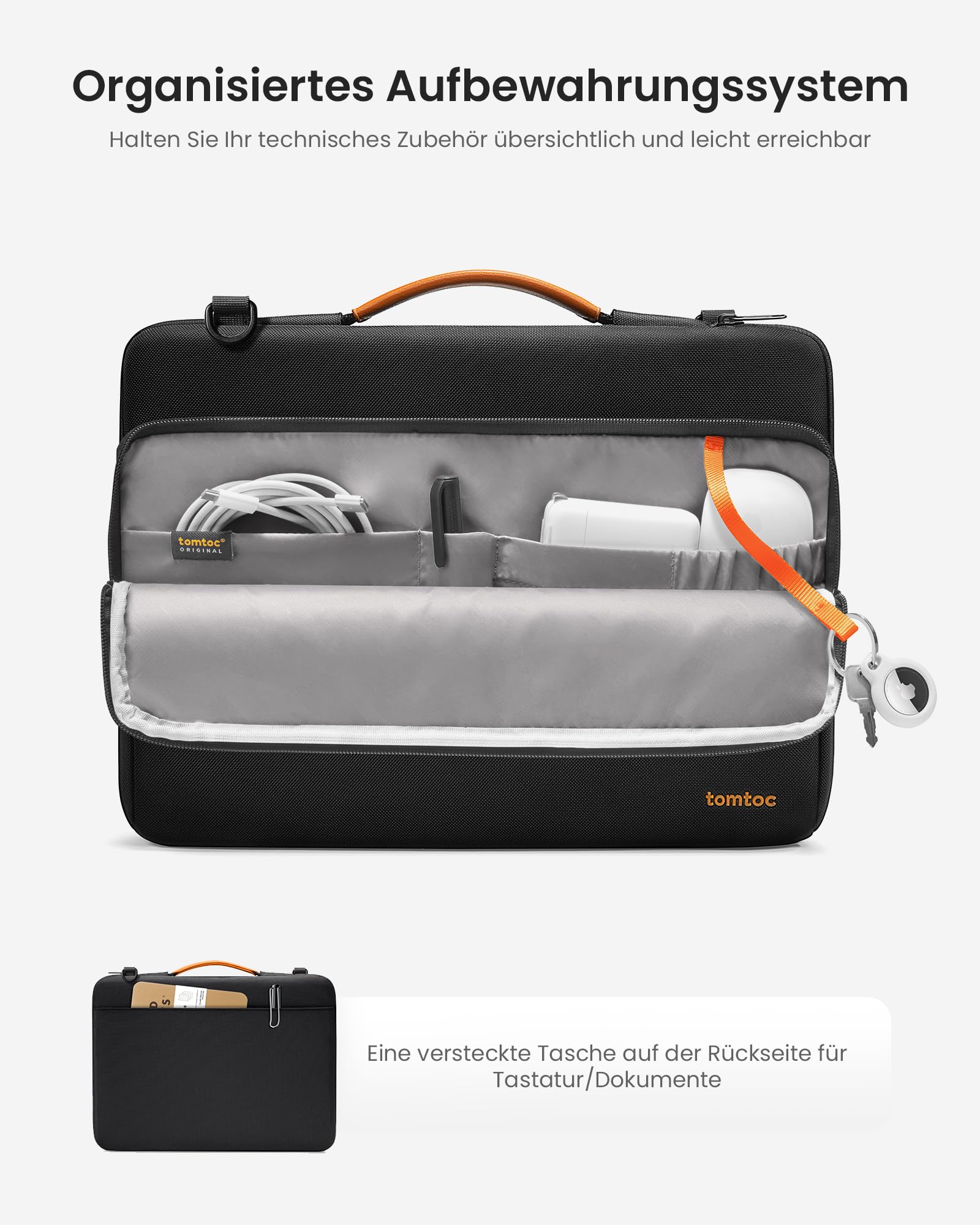 tomtoc 360° Laptop Tasche Hülle für 16-Zoll MacBook Pro M5 Pro/A3428 Pro M5 Max/A3429 2026, M4/M3/M2/M1 (2024-2019), ASUS Vivobook 15/16, Dell Inspiron 15, 15" Lenovo IdeaPad Flex