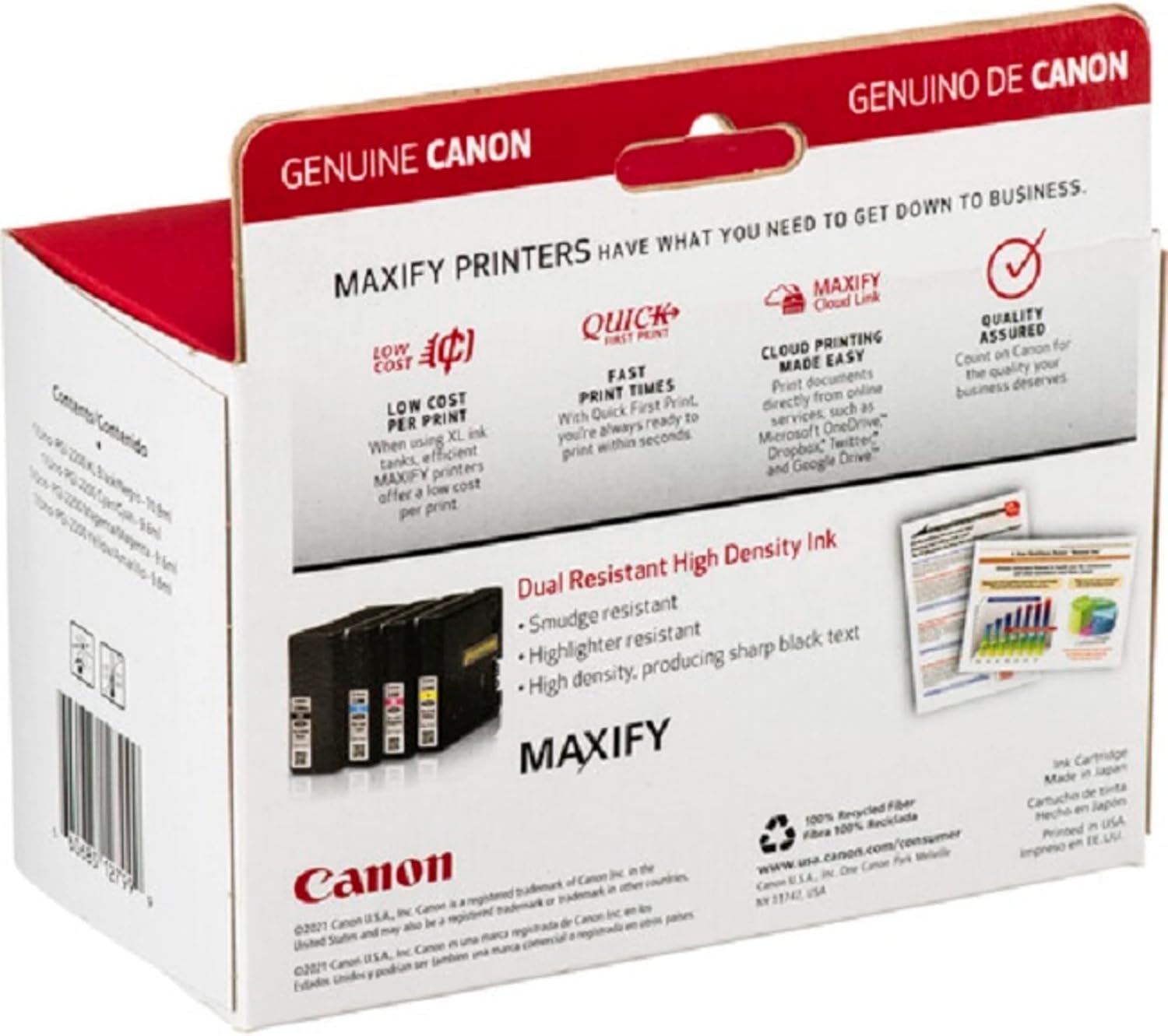 Canon PGI-2200 XL and PGI-1200 XL 4 Color Value Packs