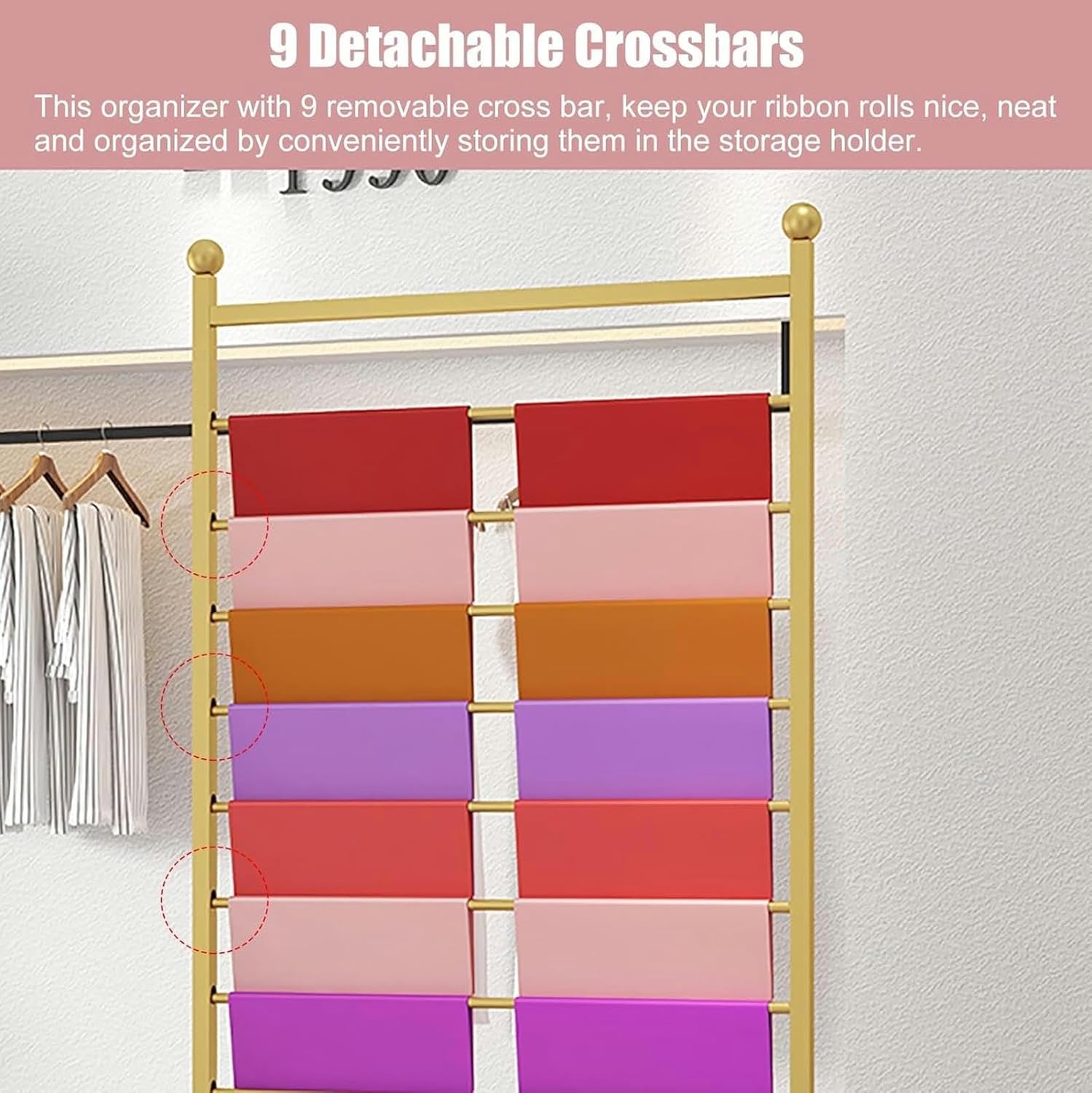 Commercial Heavy Duty Wrapping Paper Display Stand Holder Ribbon Storage Organizer, Upright Metal Multifunctional Rack for Scarf/Shawl/Vinyl Rolls/Towels (Color : Black, Size : W 80cm/31.5in)-1PC-