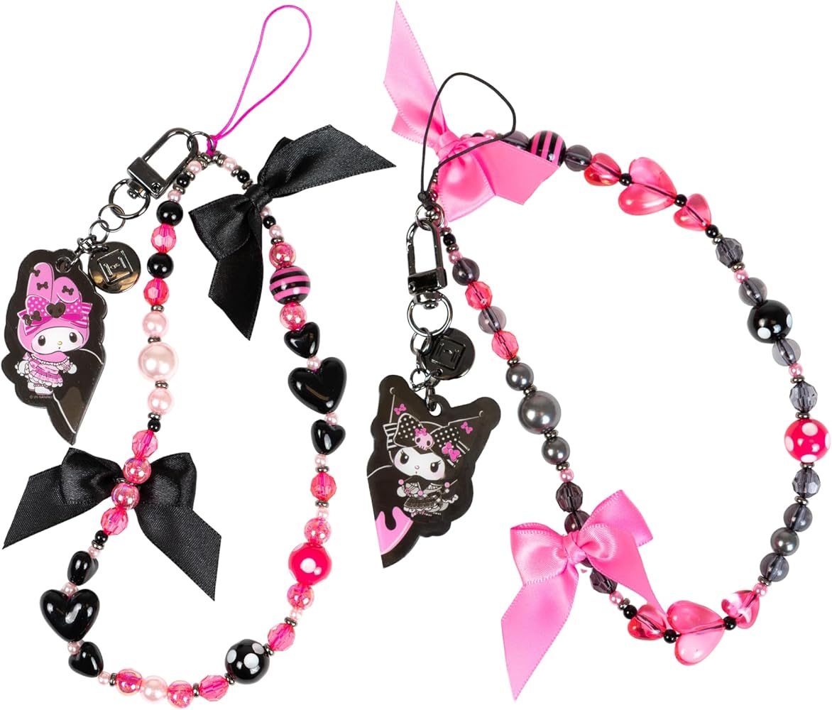 Amazon.com: iFace My Melody and Kuromi Beaded Wristlet Universal