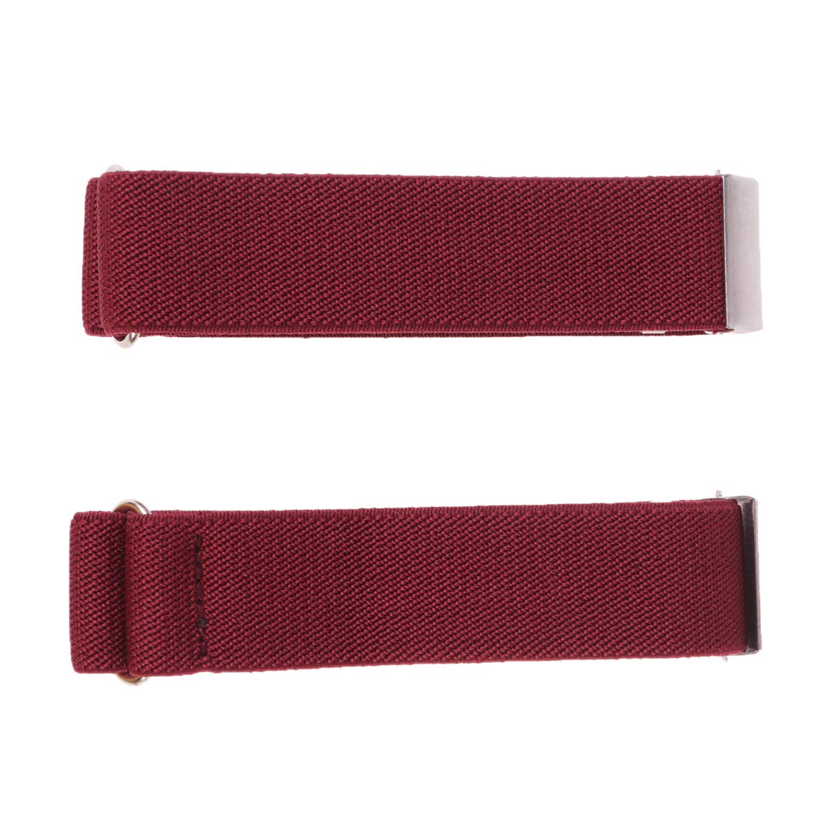 HEALLILY Shirt Sleeve Holders Adjustable Armband Anti Slip Arm Sleeve Shirt Stay Stretch Sleeve Garters for Women Men 2.5cm (Wine Red)