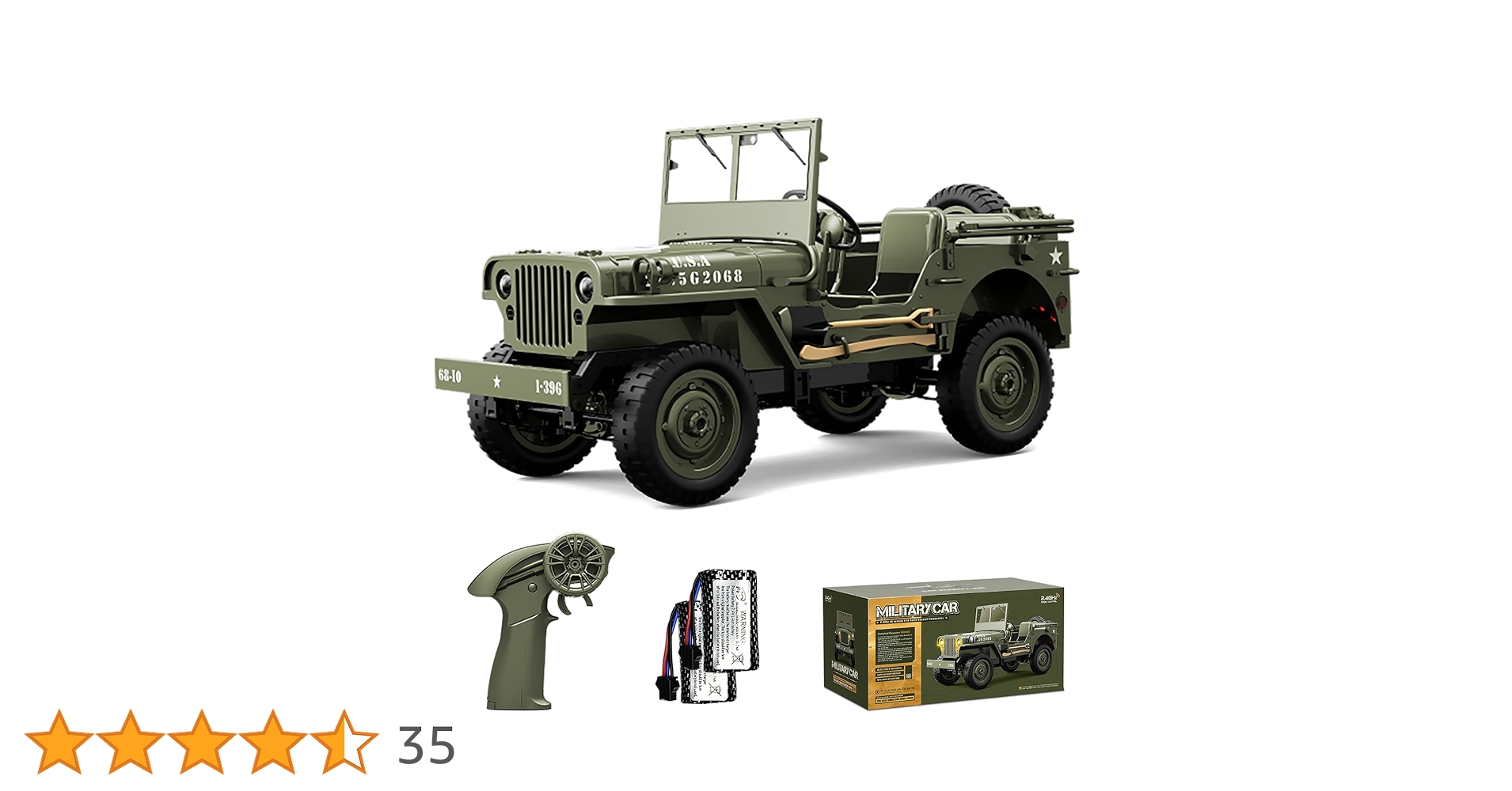 箱付き！　Ritaosan ラジコン　オフロード ジープ 充電式 クローラー Amazon.co.jp: Ritaosan 軍用 ラジコンカー 子供向け 人気 1/10 大型