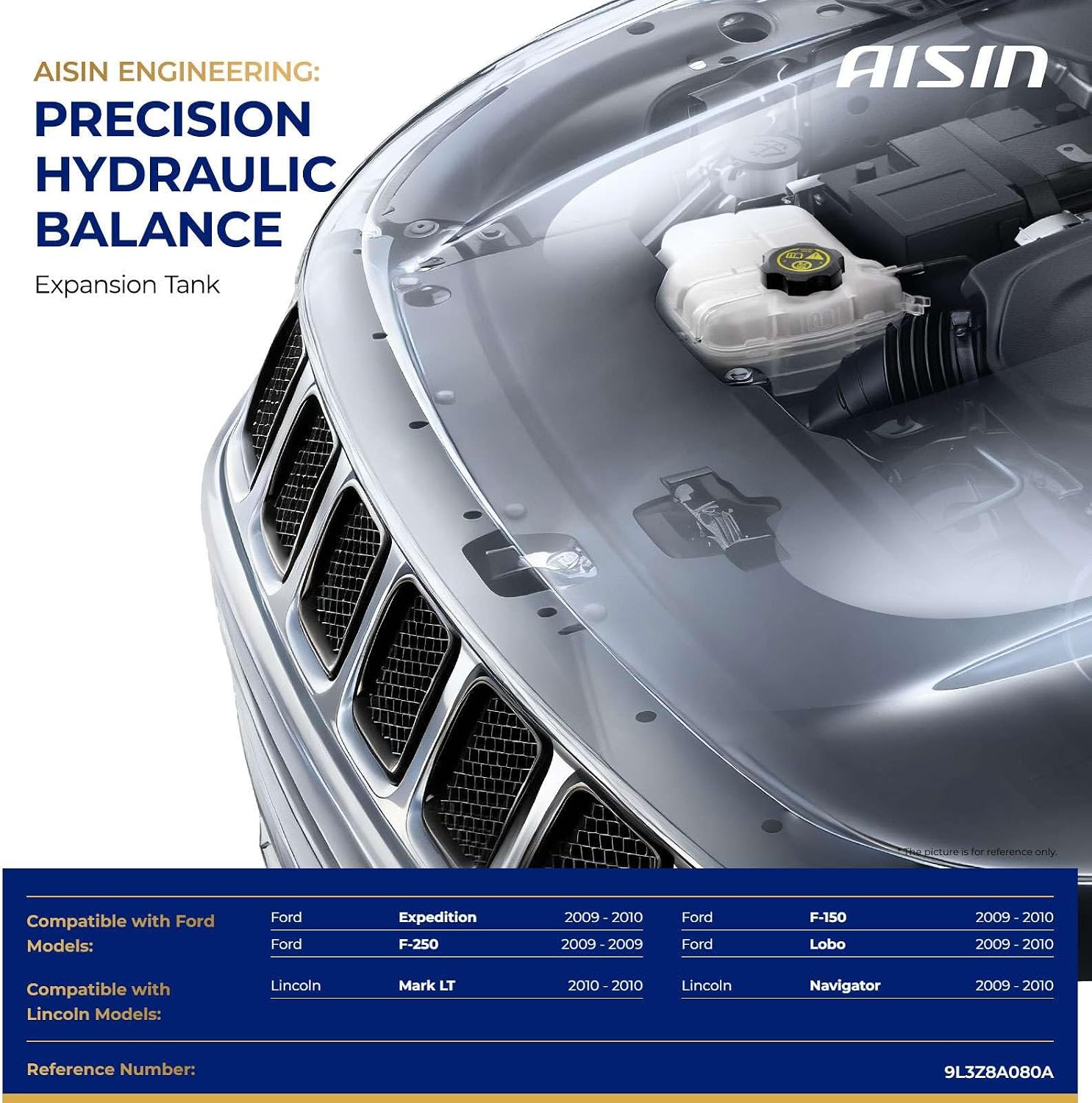 AISIN AFTERMARKET EXTFD-00068 Coolant Reservoir Expansion Tank with Cap