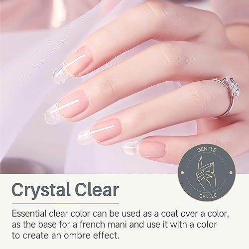 Miniatura 3 de UNA GELLA Builder Gel de uñas de 0.5 onzas líquidas, 1 unidad de esmalte de uñas de gel de construcción transparente multifuncional de larga
