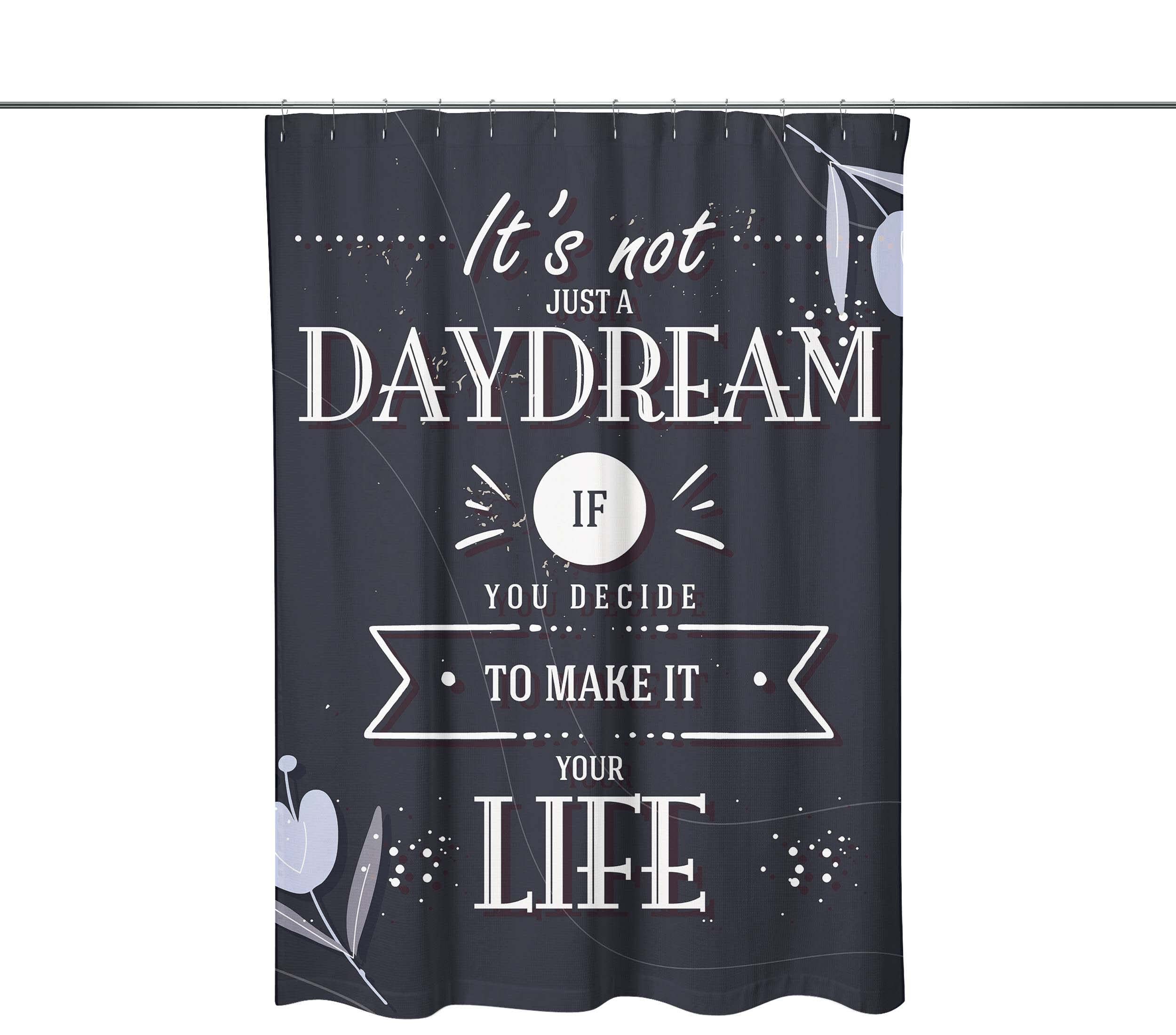 Bonamaison Anti-Mold, Waterproff Shower Curtain (150x200 cm) - Designed and Manufactured in Turkey