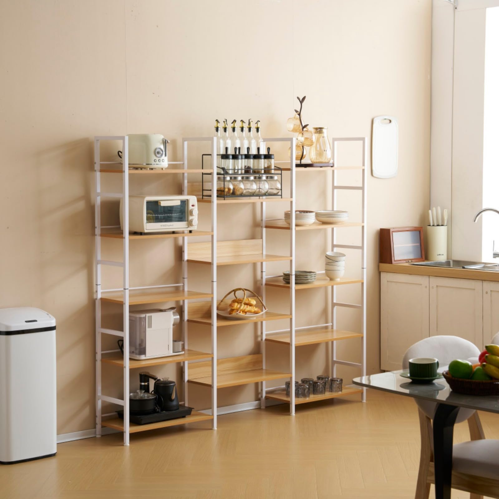 木製オープンシェルフ収納ユニット Amazon｜収納棚 収納ラック 収納 ユニットシェルフ オープンラック