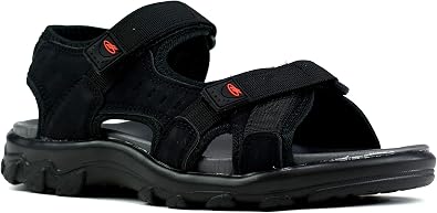 Comfort Men's Boys New Comfy Double Strap Easy Fasten Flat Summer Outdoor Sandals UK Sizes 6-11