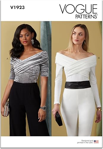 Miniatura 1 de Vogue Misses - Kit de patrón de costura para body con hombros descubiertos, código de diseño V1923, tallas 8-10-12-14-16