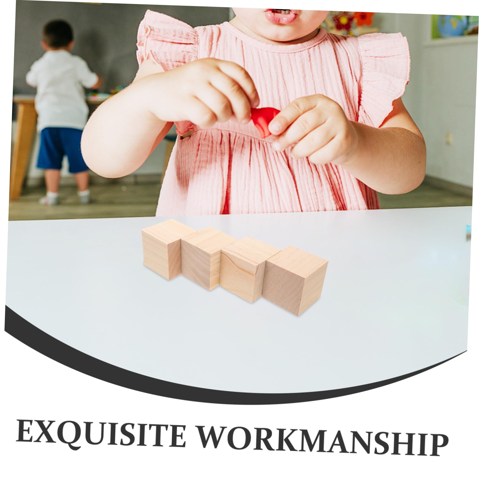 Cubos de Madera sin Terminar 20 Piezas 5cm para Niños
