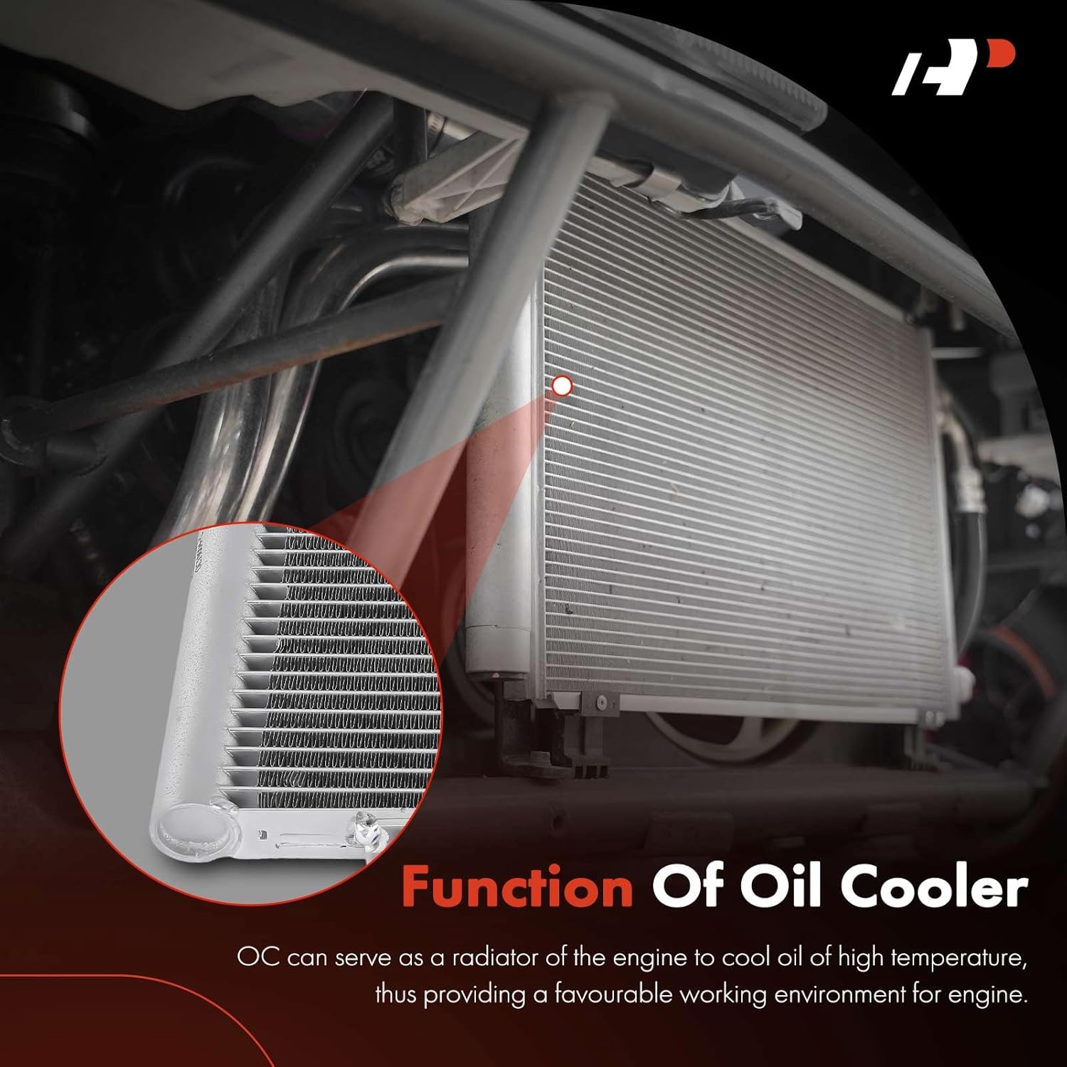 A-Premium Transmission Oil Cooler Compatible with Nissan Frontier 2005-2021, Pathfinder 2005-2007, Xterra 2005-2015, 2.5L 3.8L 4.0L, Naturally Aspirated Replace# 21606EA51A