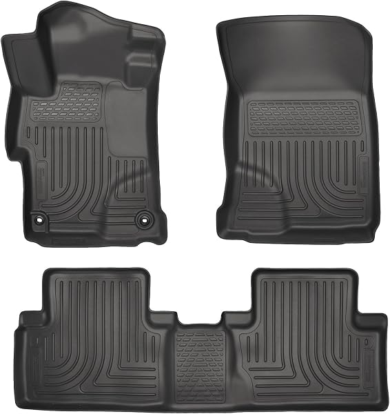 Husky Liners 99441 Pasuje do Honda Civic 2014-15 – z 4 drzwiami Weatherbeater maty podłogowe przednie i 2. siedzenia, cz