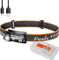 Vista 1 de Fenix Power Bundle HM50R v2.0 - Paquete de faros delanteros con 2 ARB-L16, 700 lúmenes USB-C recargable, ligero con luz roja y organizador Lumentac