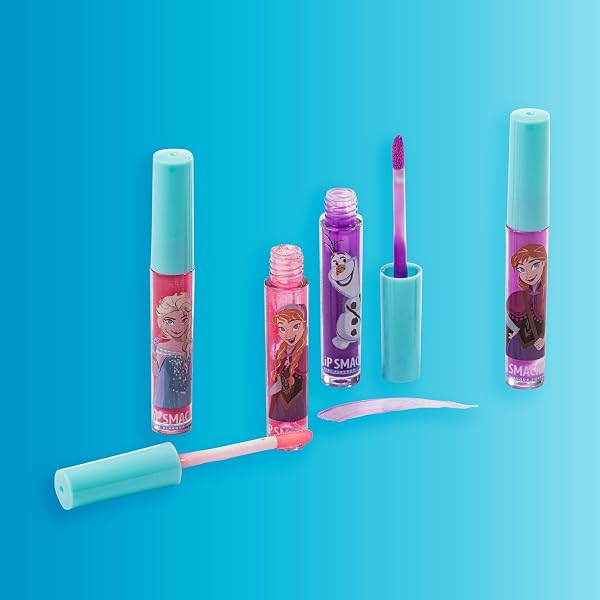 Lip Smacker Frozen Lip Gloss Set, Set di Trucchi Frozen per Bambina, con 4 Lucidalabbra Colorati e una Pochette Frozen della Collezione Winter Wonderland Celebration per un Look da Principessa Disney - 5