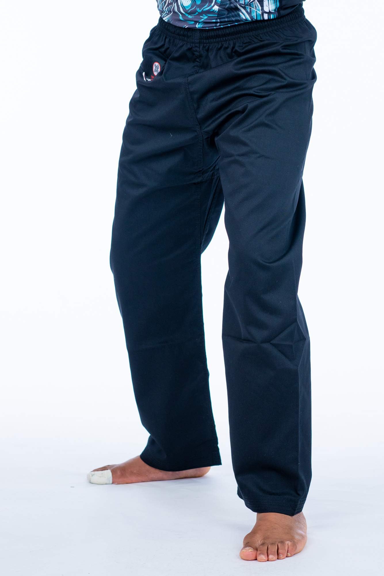 Karate Pants by Ronin - Poly/Cotton Light Weight Martial Arts Pants with Elastic Waist