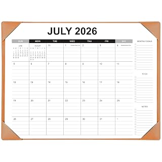 Desk Calendar 2026-2027 with Desk Mat – 22" x 17" Large Desk Pad Calendar Runs from July 2026 to December 2027, Office Supplies Desktop Monthly Calendar for Home & Office - Amazon product rated Grade B