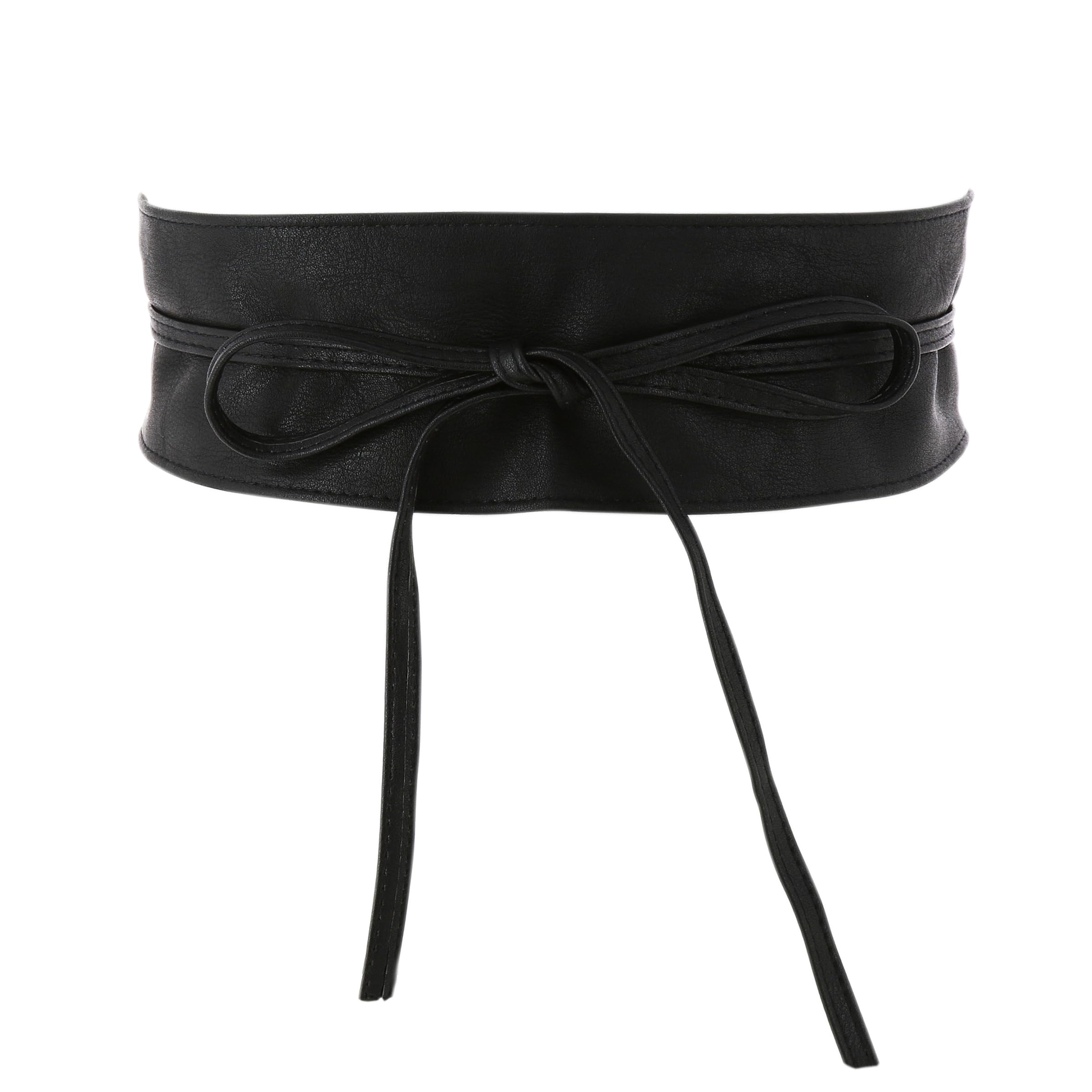 Woman leatherette waisband Obi Belt, MICA