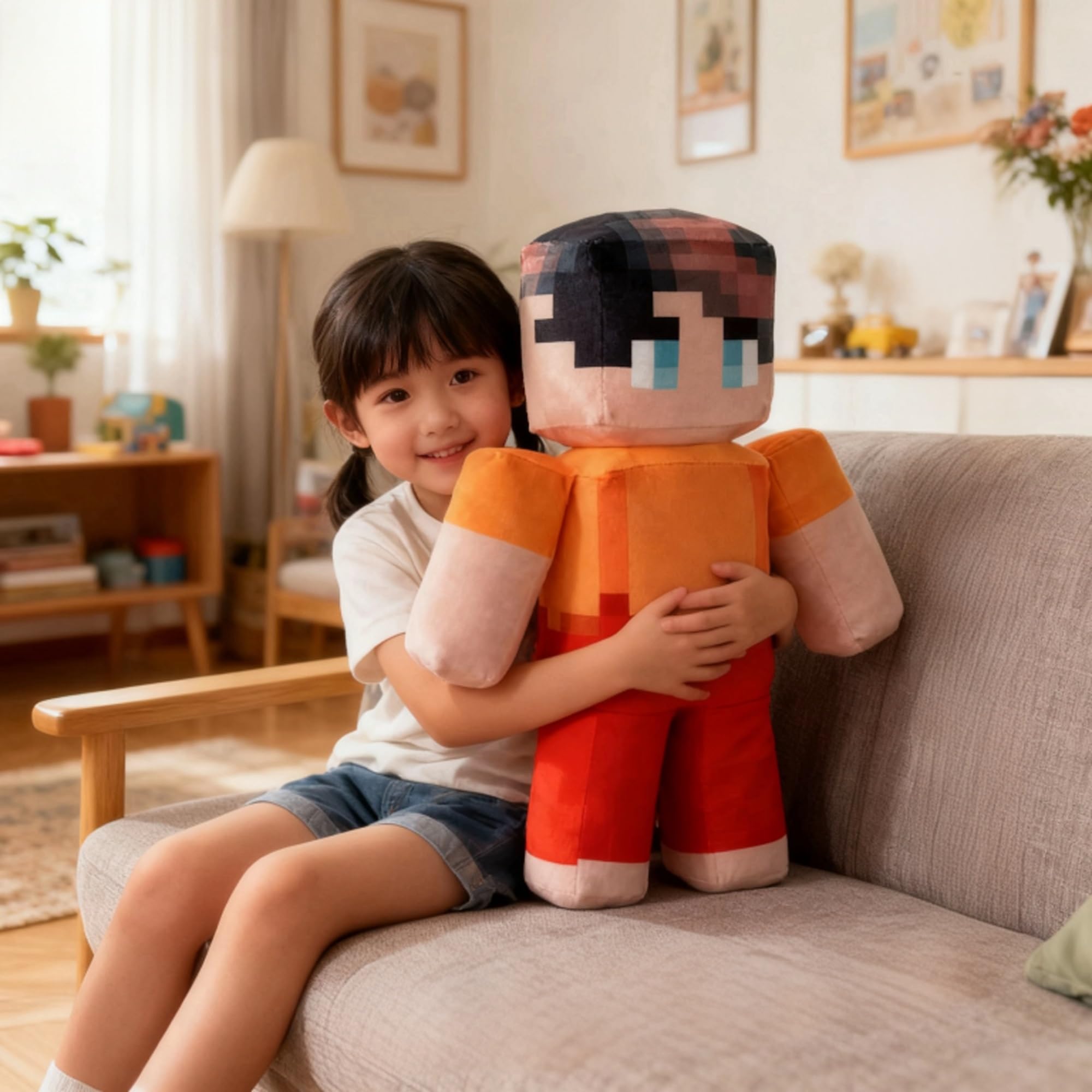RDCIRP Milo and Chip Plush Toys, Cute Stuffed Plushie Doll for Game Fans Collectible Gifts for Boys Girls Adults(orange) - Image 3