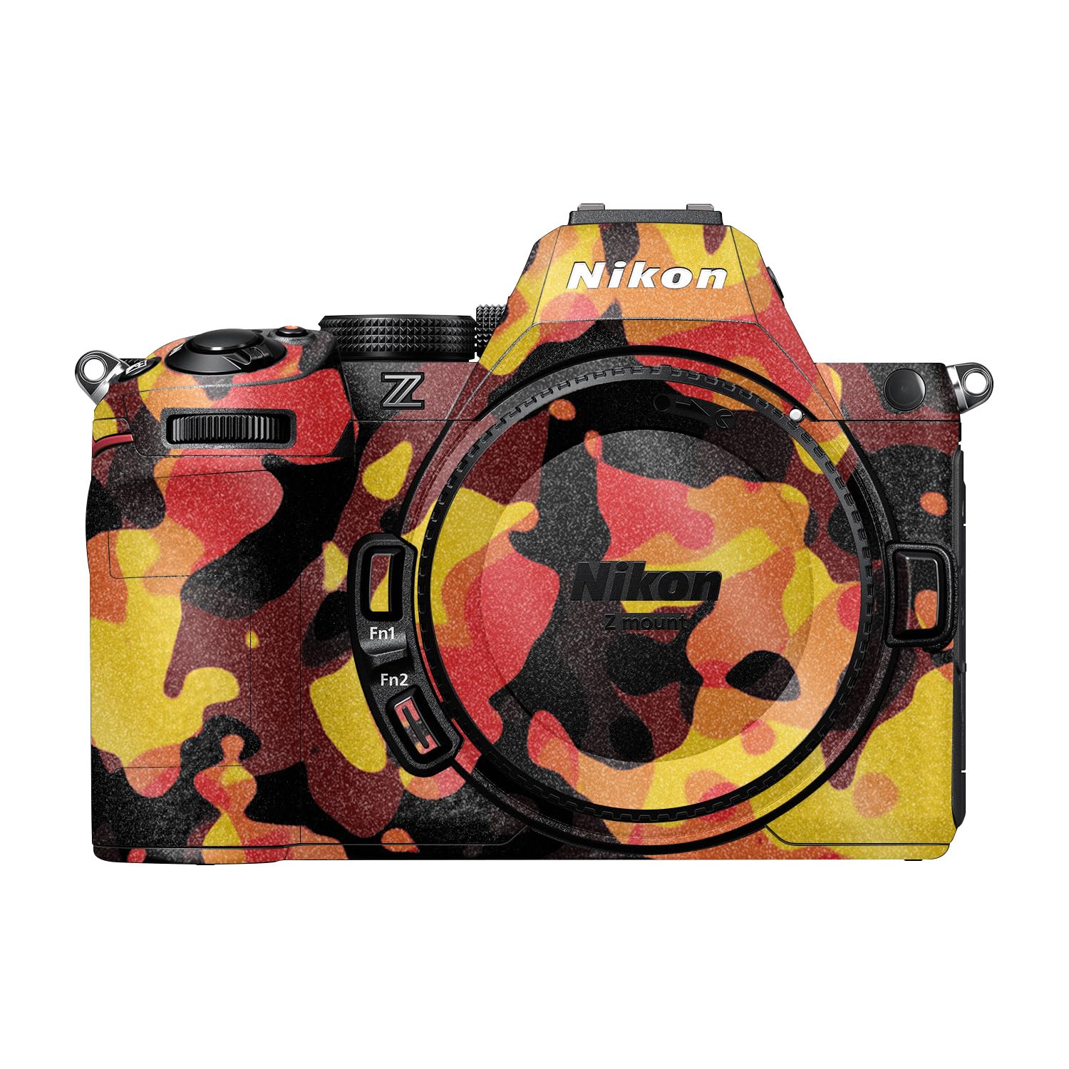 Glossy Glitter Camera Skin Compatible with Nikon Z5 II (2025) - Warm Modern Camo - Premium 3M Vinyl Protective Wrap Decal Cover - Easy to Apply | Crafted in the USA by MightySkins