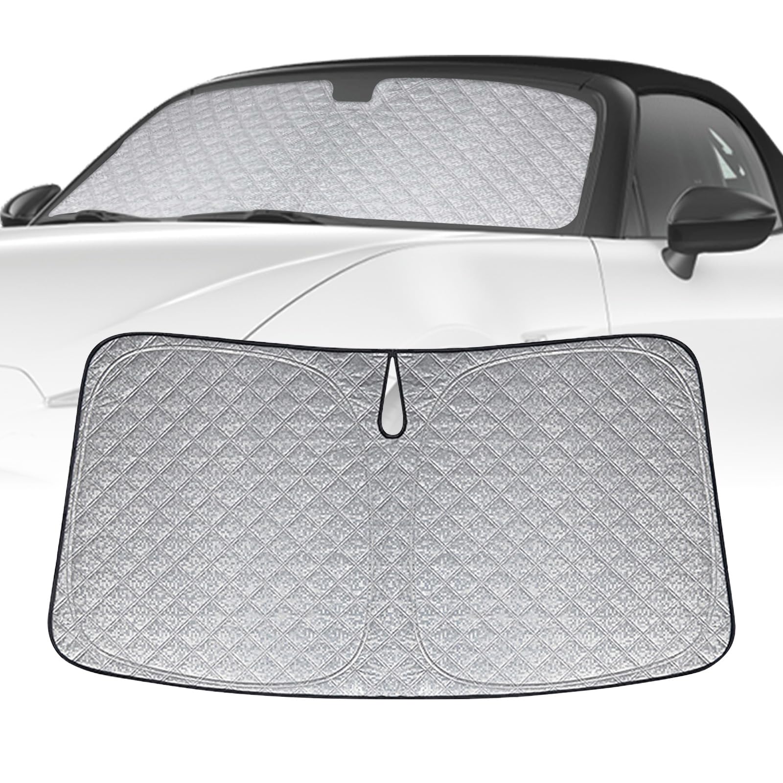 Parasol para Coche Parabrisas Reemplazo para Mazda MX-5 2016-2024, Plegable Parasol para Parabrisas de Coche, Bloquea El 99% de Los Rayos UV y Mantiene Fresco El Vehículo