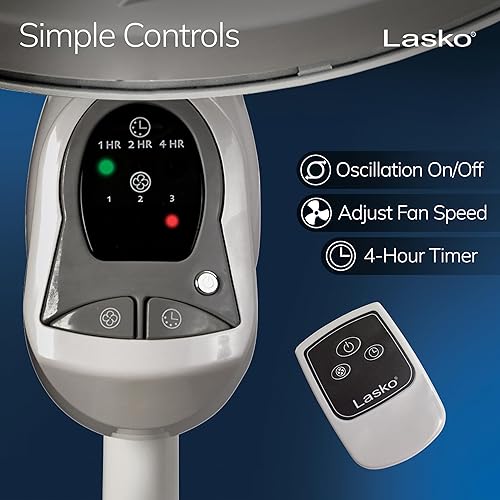 Miniatura 5 de Lasko - Ventilador de pie ciclónico con control remoto 1885