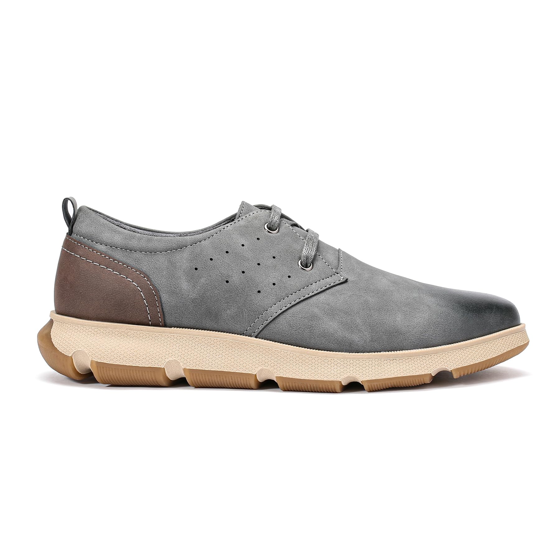 Allthemen Scarpe Casual Uomo Basse Oxford in Pelle PU Leggere Stringate Derby Mocassini Scarpe per Business Office