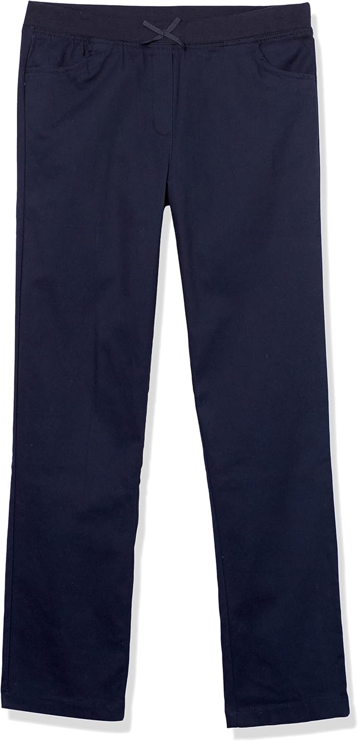 Nautica Girls' Big School Uniform Twill Skinny Pants, Comfortable Stretch Material, Wrinkle & Fade Resistant: Clothing, Shoes & Jewelry