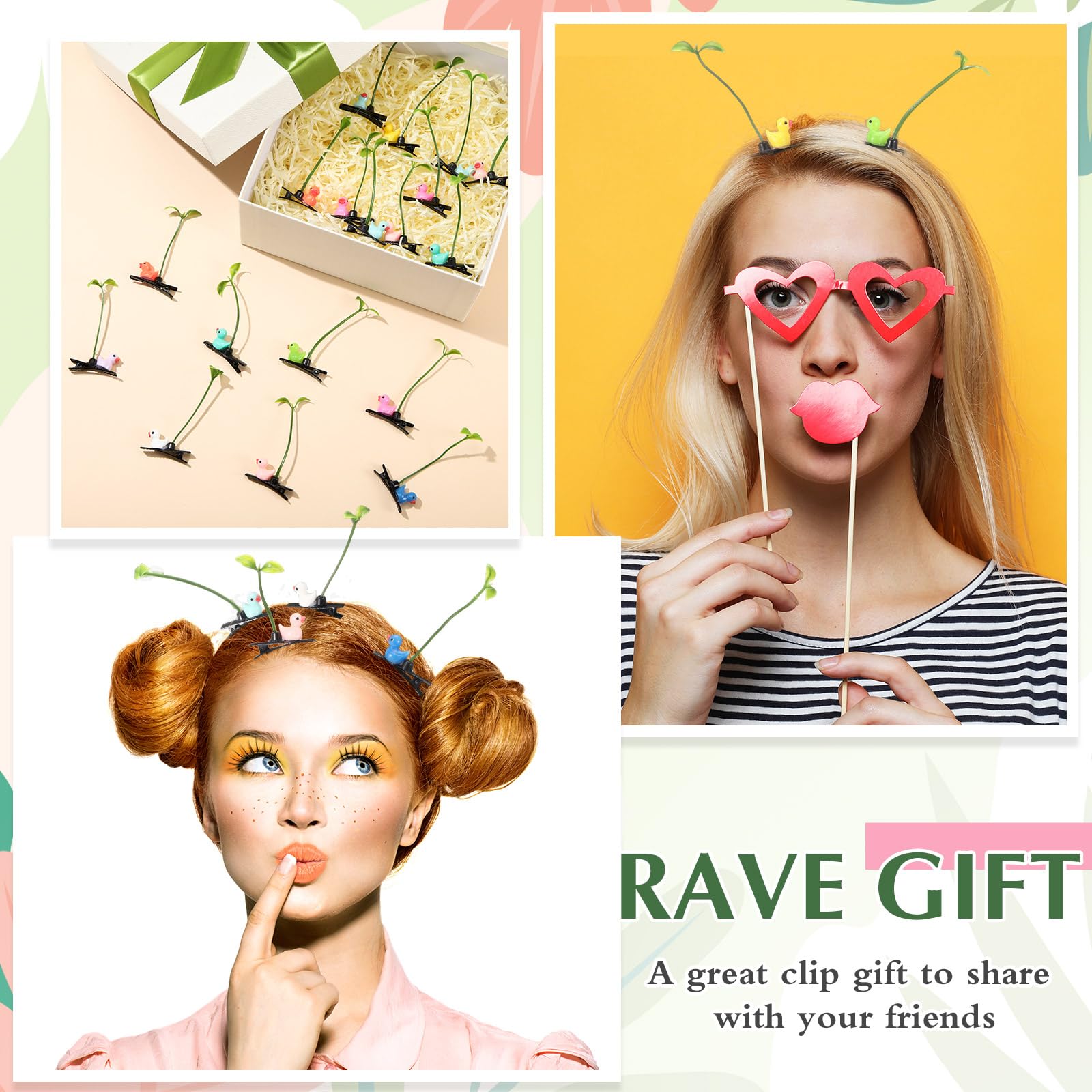 Amazon.com : Tigeen 100 Pcs Rave Trinkets Festival Sprout 