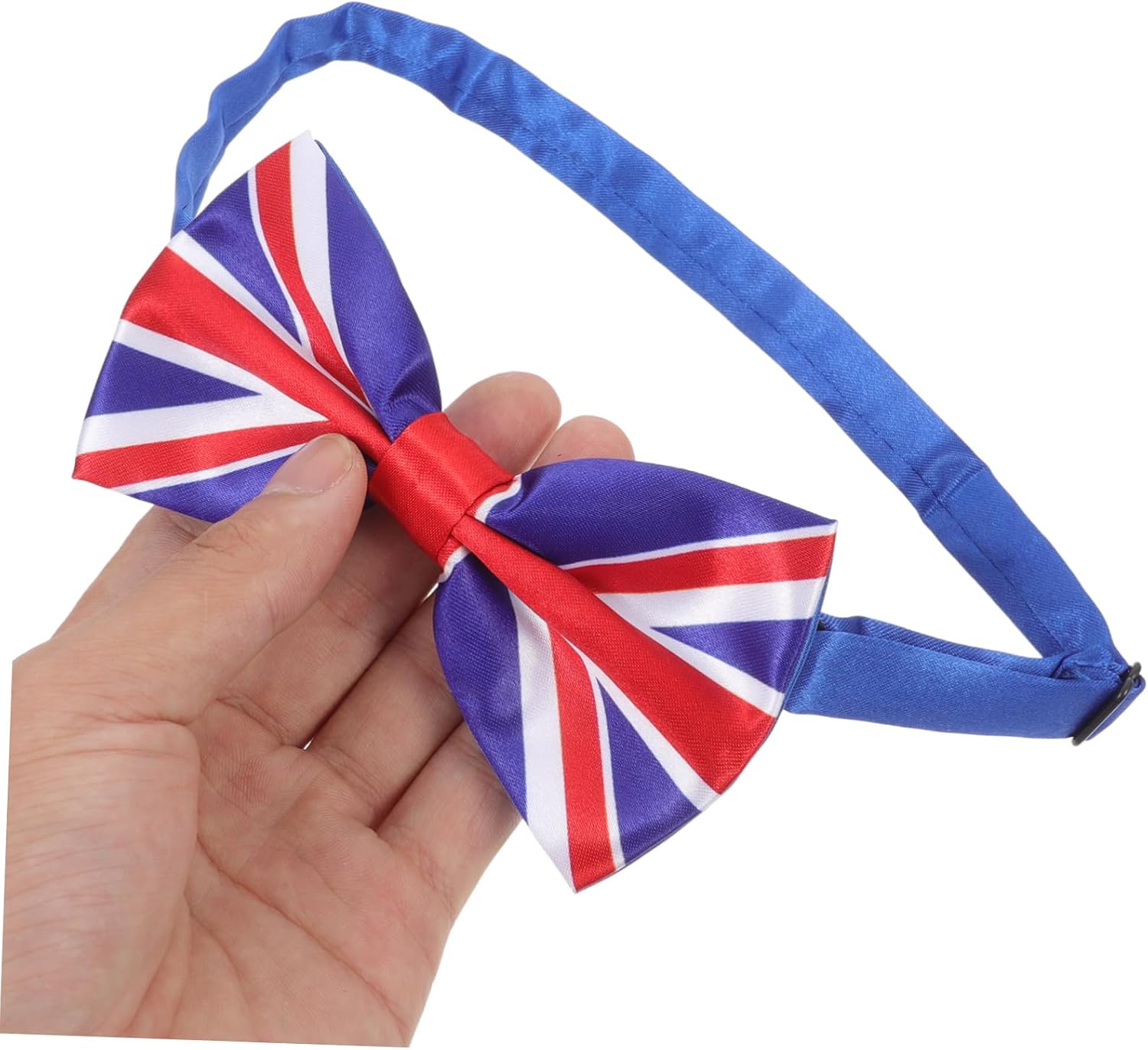 LIOOBO Patriotic Uk Flag Bow Tie for Men Silk Cravat Neckwear for Weddings Parties and Formal Events Novelty Oversized Design for Stylish Occasions