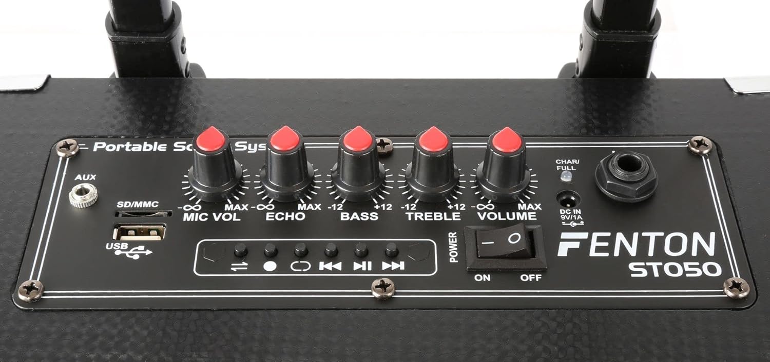 Close-up of Fenton ST050 control panel