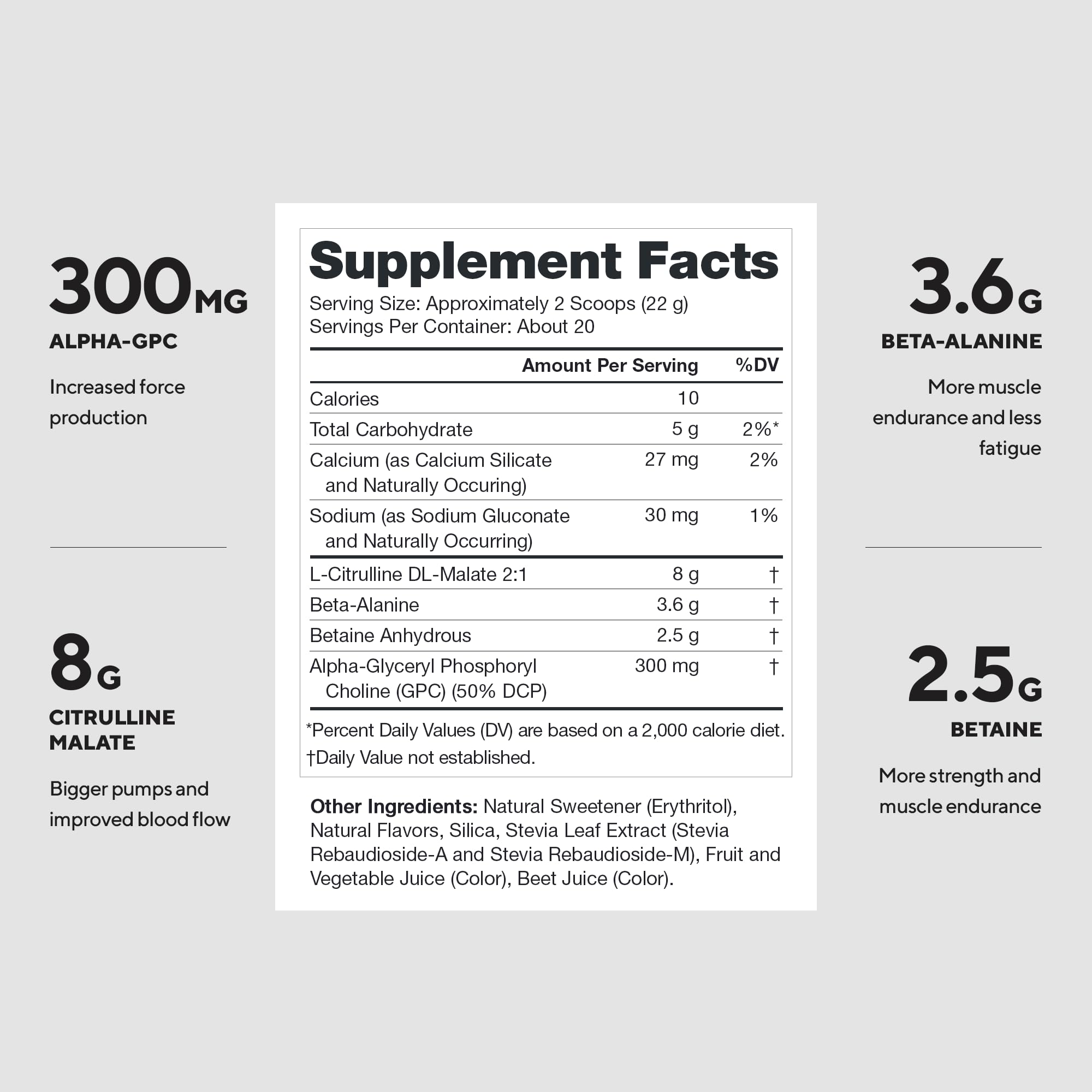 Legion Pulse Pre Workout B-Alanine Alpha GPC, No Caffeine, Strawberry Kiwi — Amazon image 4