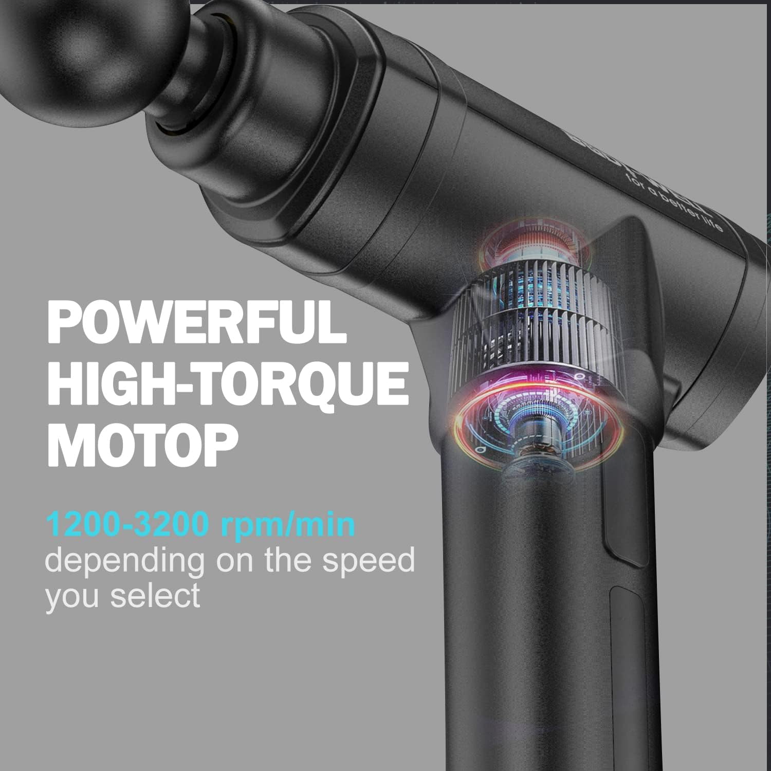 Muscle Massage Gun for Athletes Deep Tissue Back Massager w/ High Torque Brushless Motor for Back Pain, Shoulder, Neck, Body, All Muscles Recover & Massage : Health & Household