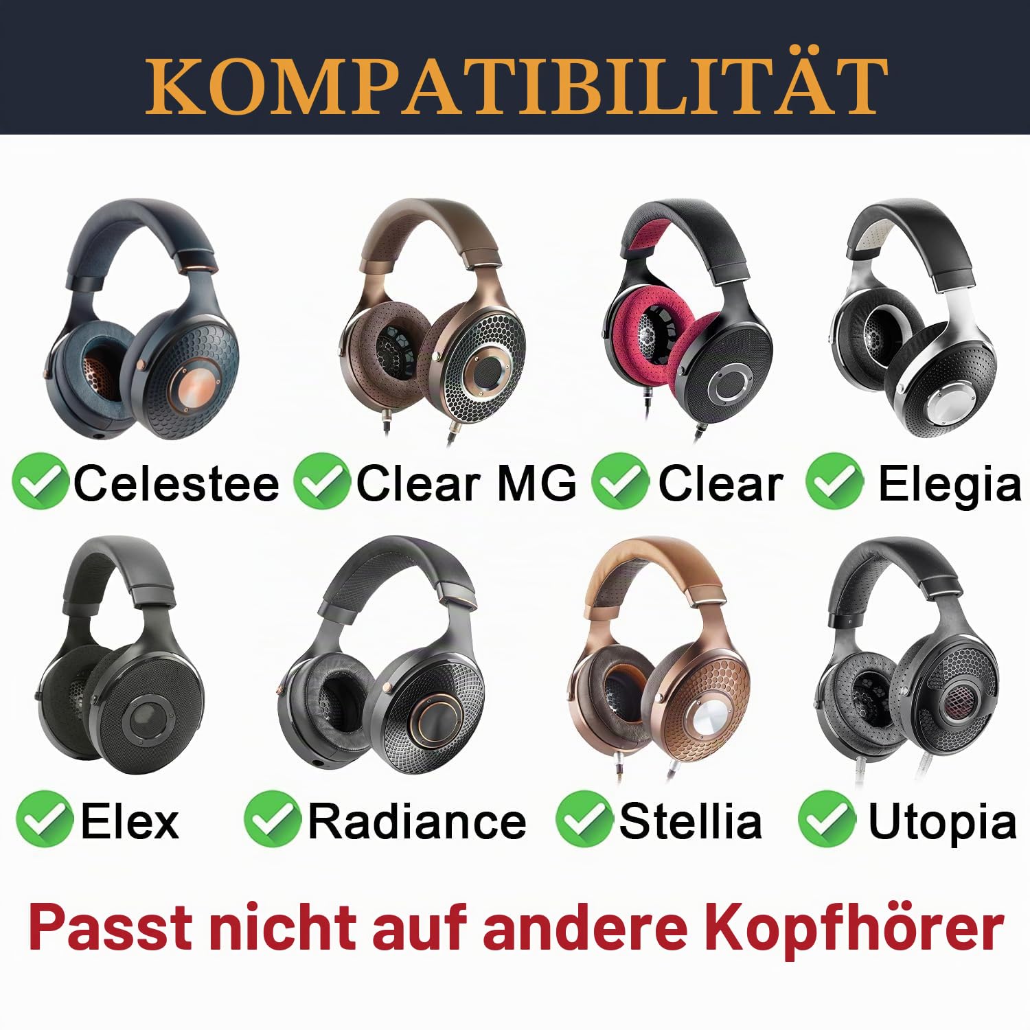 SOULWIT Lammfell Ersatz Ohrpolster für Focal Clear/Clear MG/Utopia/Elegia/Elex/Stellia/Celestee/Radiance Kopfhörer, Ersatzpolster Polster mit hochdichtem Memory-Schaumstoff