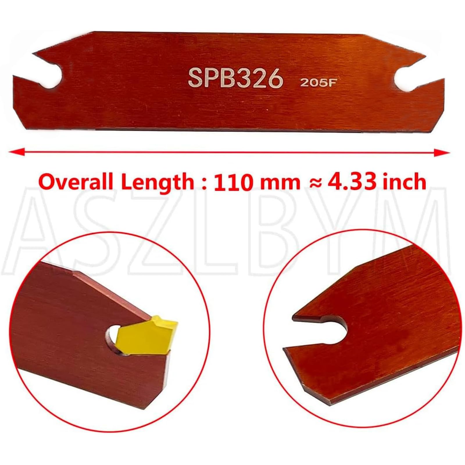 SPB326 SPB26-3 SP300 SMBB1626 Herramienta de corte de ranura 12 plaquitas de metal duro 3 mm