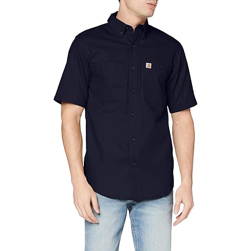 Carhartt Men's Rugged Professional Series Relaxed Fit Canvas Short Sleeve Work Shirt