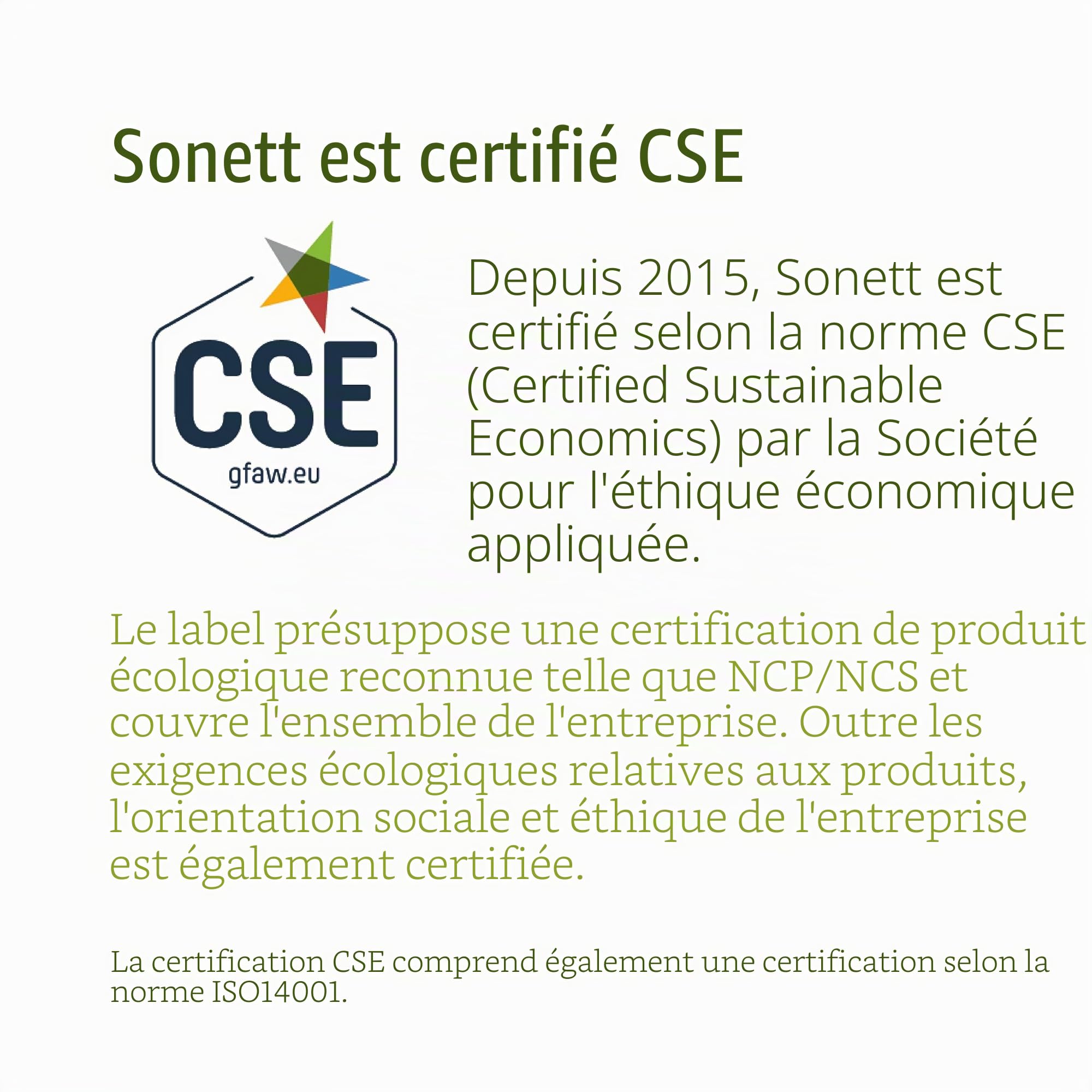 Lessive en poudre : 100% biodégradable.