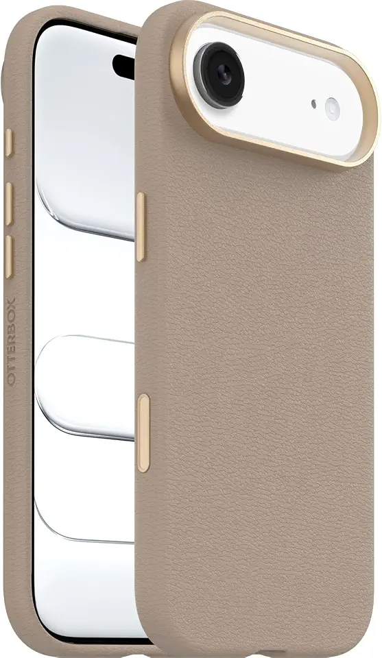 Otterbox Symmetry Series Cactus Leather MagSafe Case for iPhone Air, Shockproof, Drop Proof, Protective Thin Case, 3X Tested to Military Standard, Grey