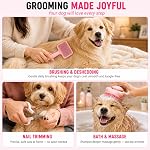 Dog Grooming Kit 8-in-1 - Dog Brush for Shedding, Nail Clipper, Double-Sided Comb and Deshedding Tool, Suitable for Large Small Long Short Haired Dogs, Professional Dog Grooming Tools