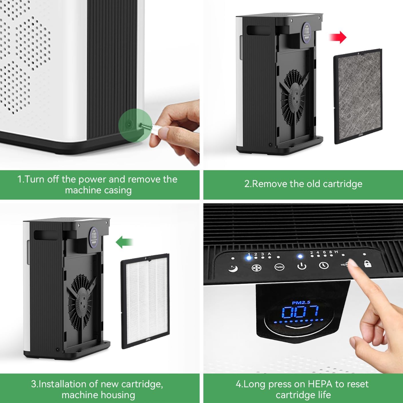 AP303 H14 Air Replacement Fi-lter Compatible with Day*ette AP303/304 Air Purifier,H14 HEPA Filter with 3 Stage Filtration, 2 Pack