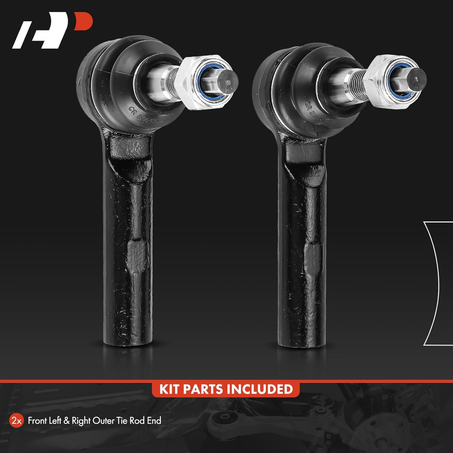 A-Premium 2 x Front Outer Tie Rod Ends, Compatible with Dodge Charger 2011-2023, Challenger 2011-2023 & Chrysler 300 2011-2023